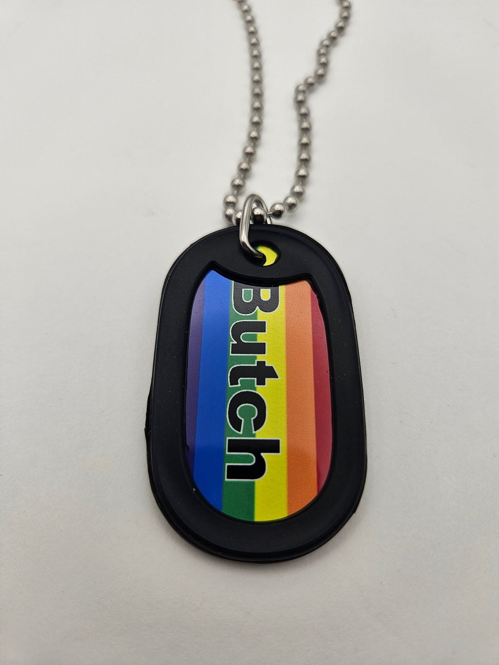 Dog Tag 2261F: Dog Tag Rainbow Butch