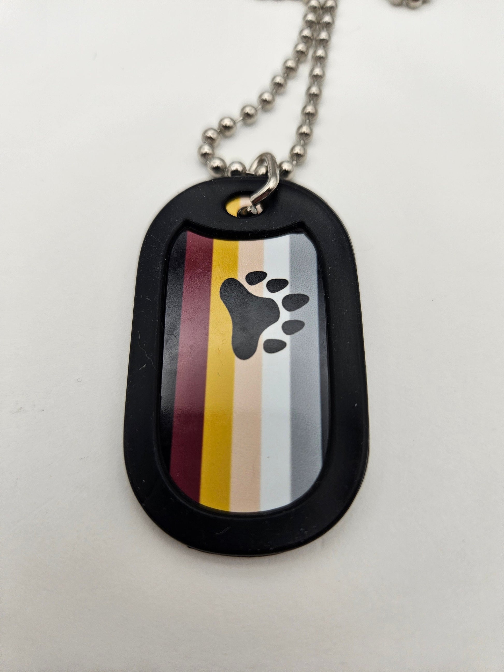Dog Tag 2264BF: Dog Tag Bear Flag