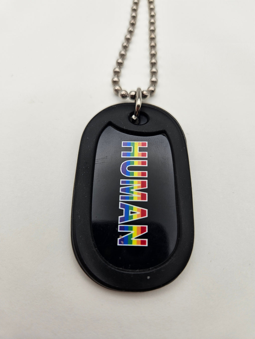 Dog Tag 2266HUM: Dog Tag Rainbow Human