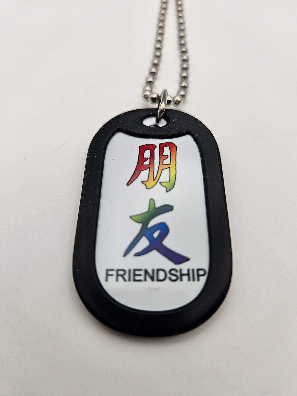 Dog Tag 2265FRI: Dog Tag Kanji Friendship