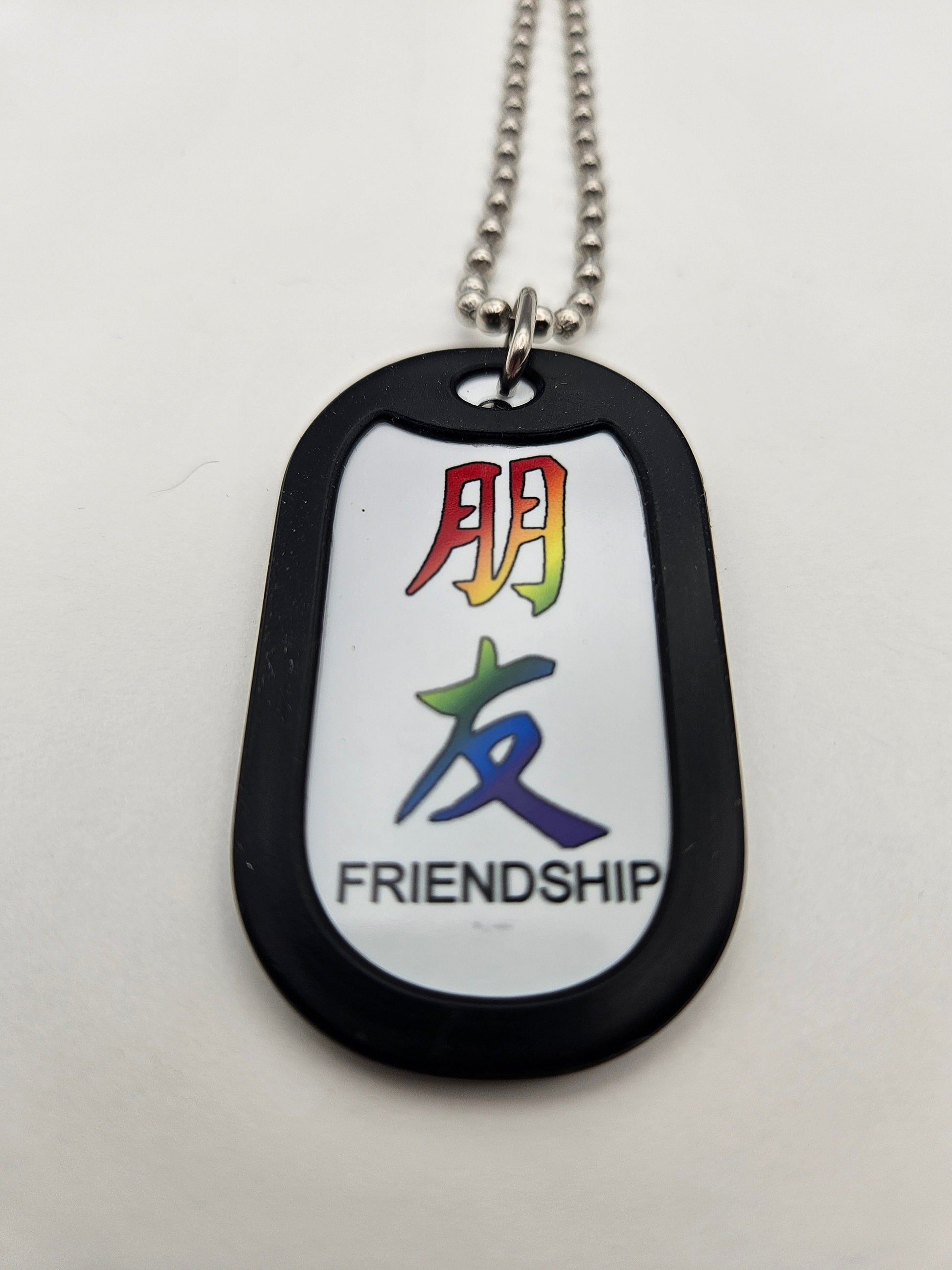 Dog Tag 2265FRI: Dog Tag Kanji Friendship