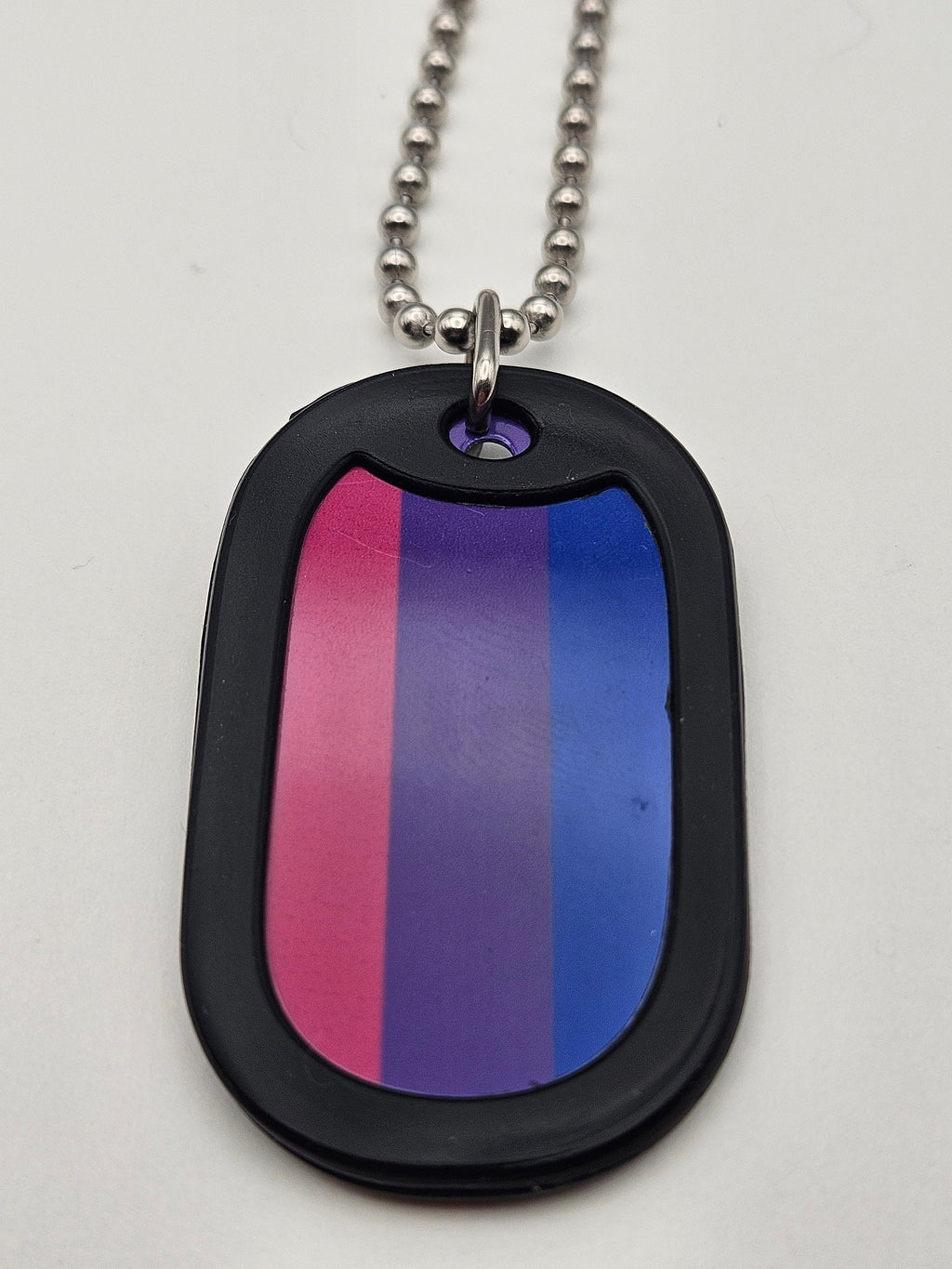 Dog Tag 2260BIC: Dog Tag Bi Flag