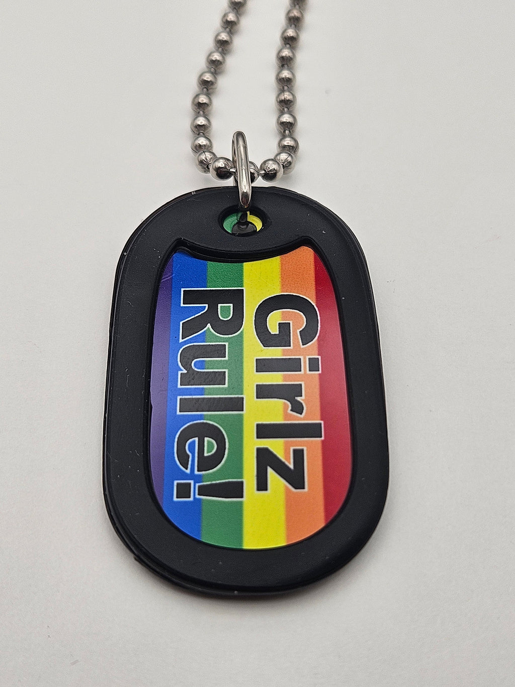 Dog Tag 2260G: Dog Tag Rainbow Girlz Rule