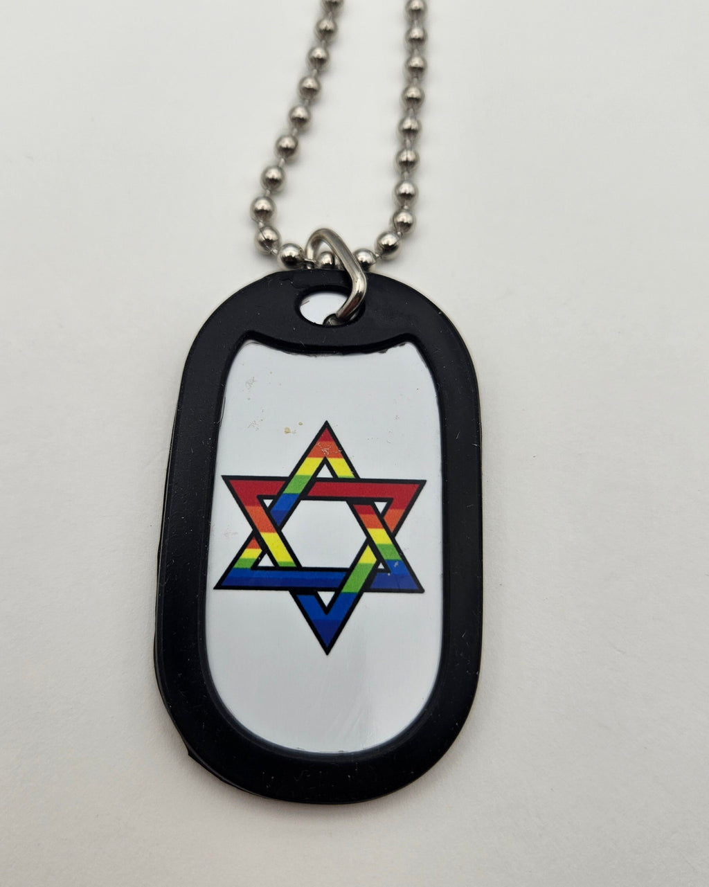 Dog Tag 2260SOD: Dog Tag Rainbow Star of David