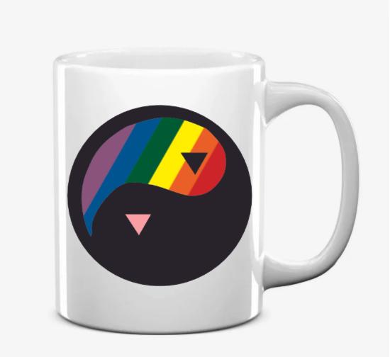 Yin Yang Rainbow Mugs