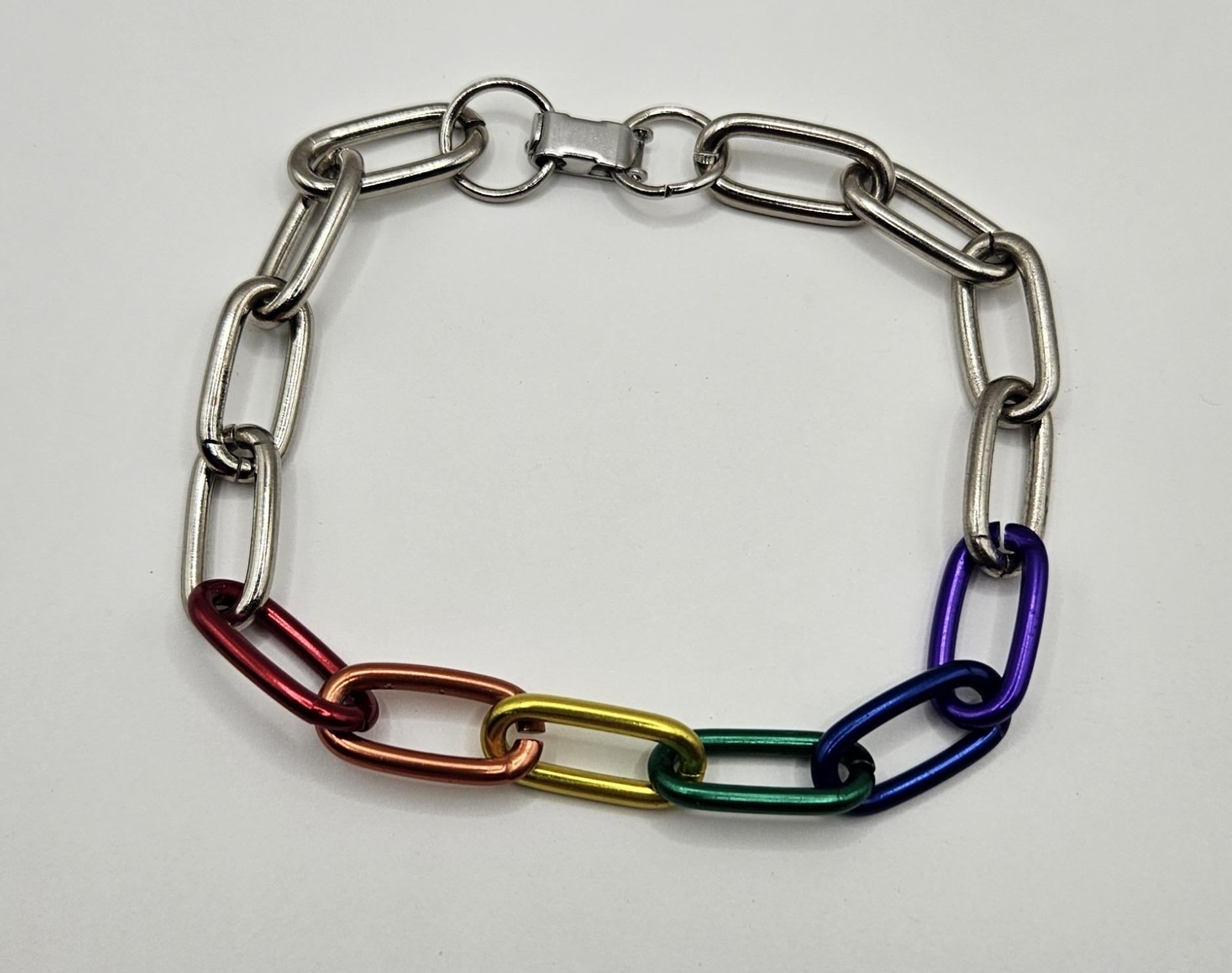 Chrome and rainbow chain