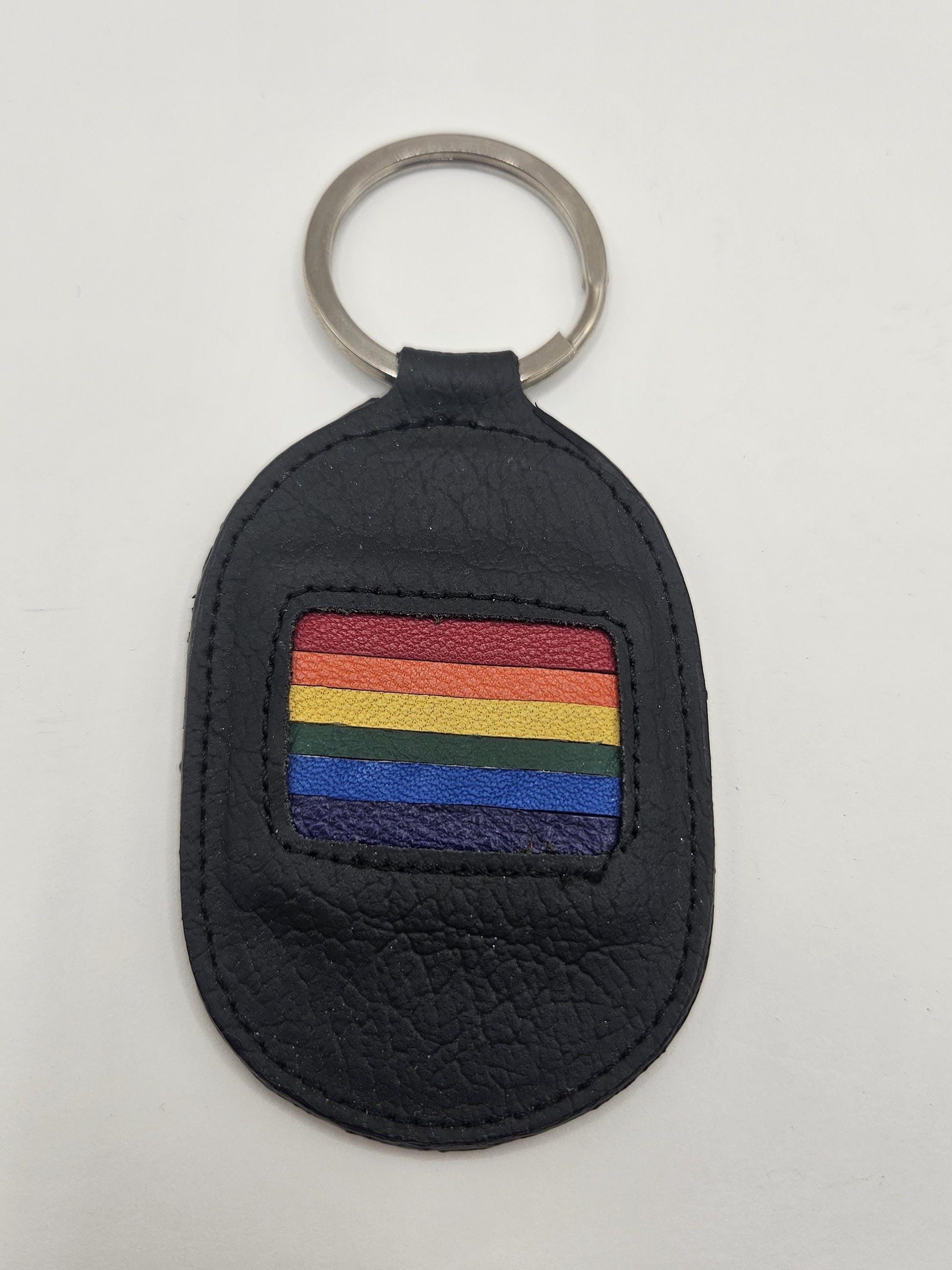 Leather Rainbow Keyrings
