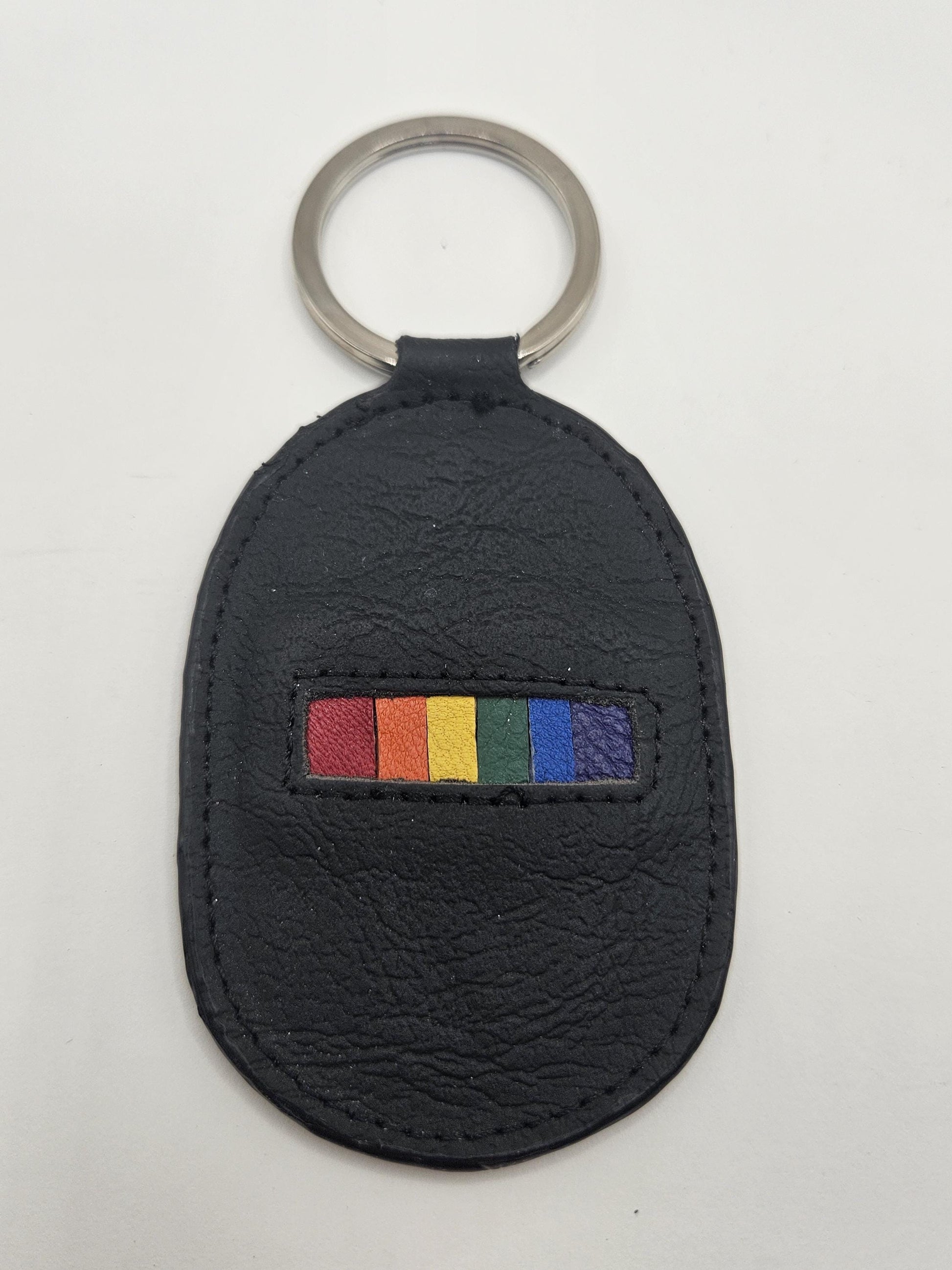 Leather Rainbow Keyrings